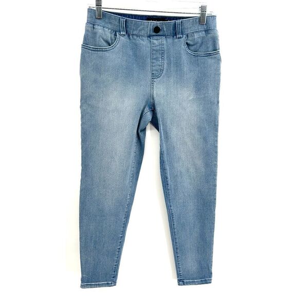 BETABRAND Light Wash Stretch Denim Pull On Skinny Jeans Size Small Petite - Picture 1 of 6